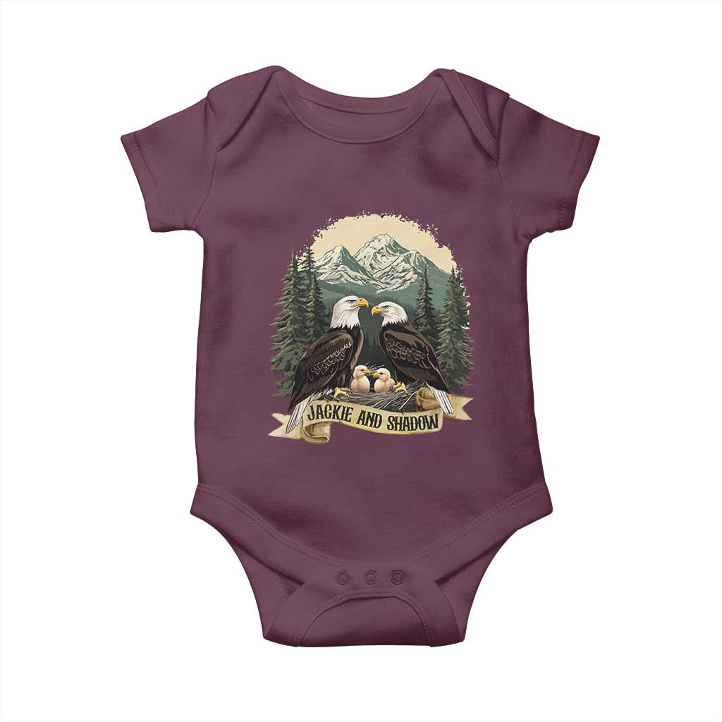 Funny Jackie And Shadow Eagle Family Matching Baby Onesie Eagle Lover TS11 Maroon Print Your Wear