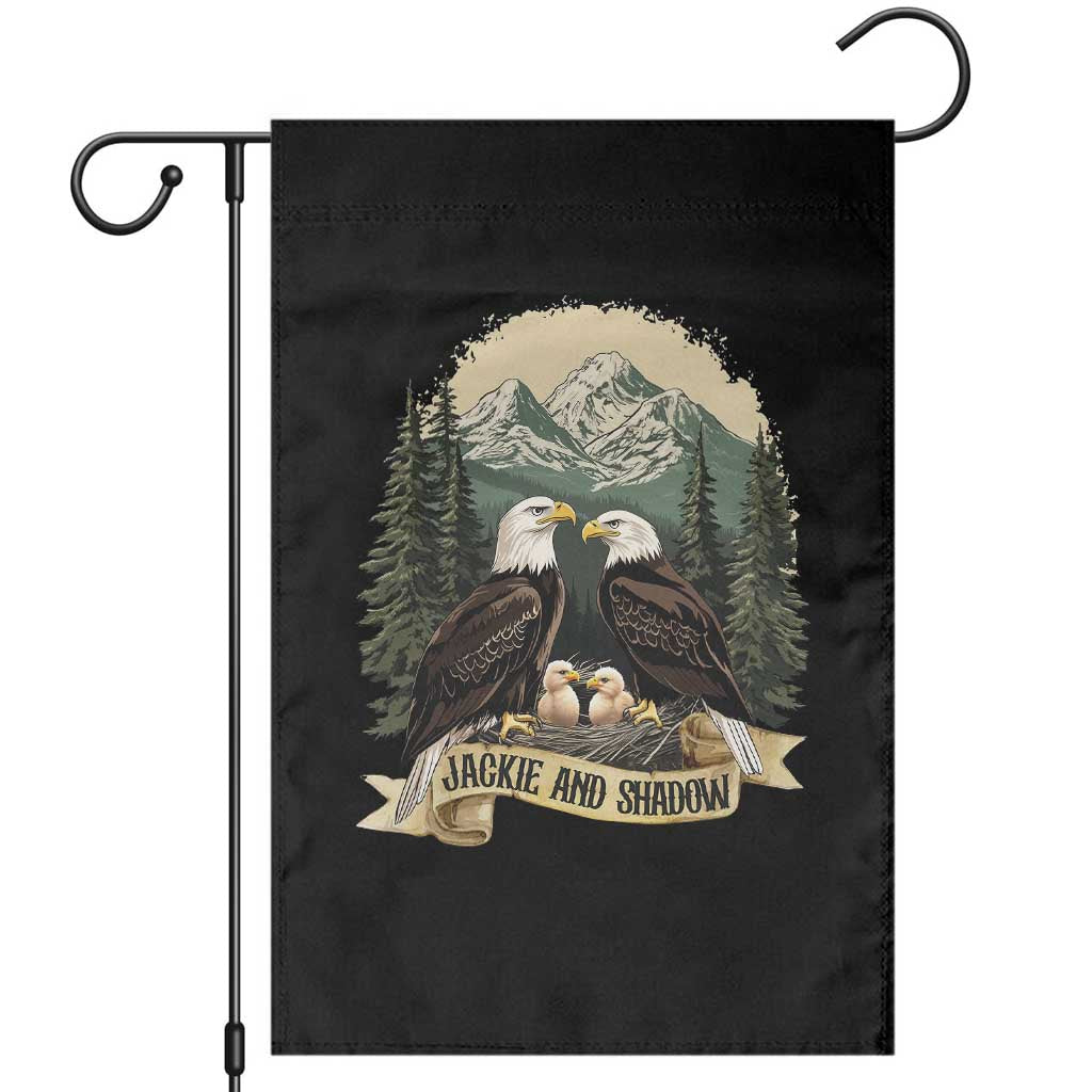Funny Jackie And Shadow Eagle Family Matching Garden Flag Eagle Lover TS11 Black Print Your Wear