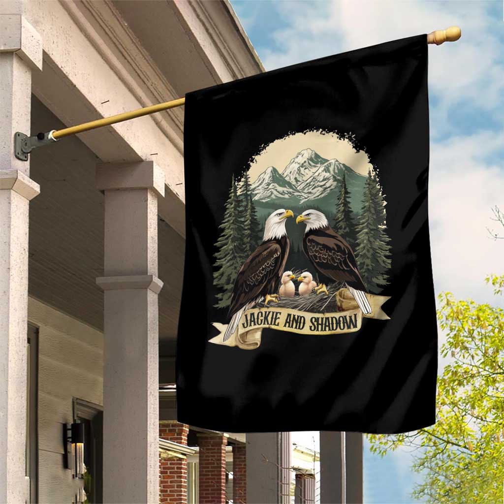 Funny Jackie And Shadow Eagle Family Matching Garden Flag Eagle Lover TS11 Print Your Wear