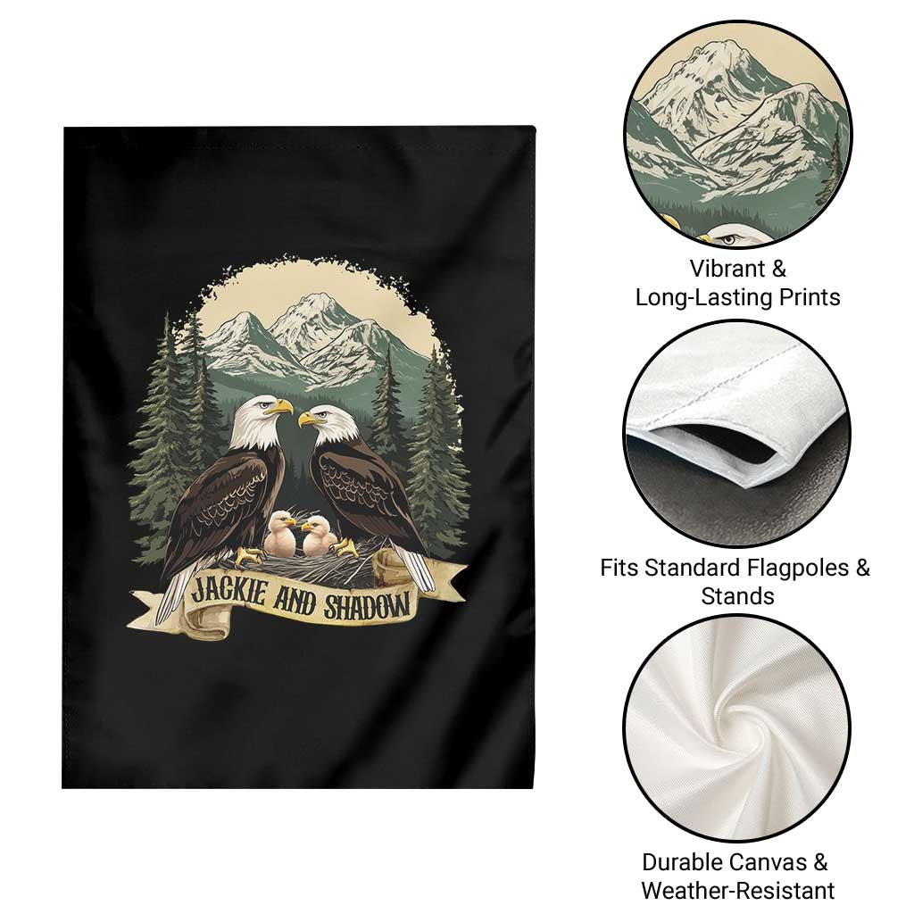 Funny Jackie And Shadow Eagle Family Matching Garden Flag Eagle Lover TS11 Print Your Wear