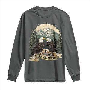 Funny Jackie And Shadow Eagle Family Matching Long Sleeve Shirt Eagle Lover TS11 Dark Heather Print Your Wear