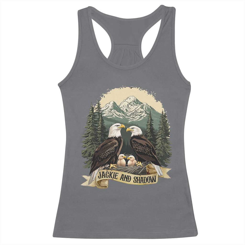Funny Jackie And Shadow Eagle Family Matching Racerback Tank Top Eagle Lover TS11 Charcoal Print Your Wear