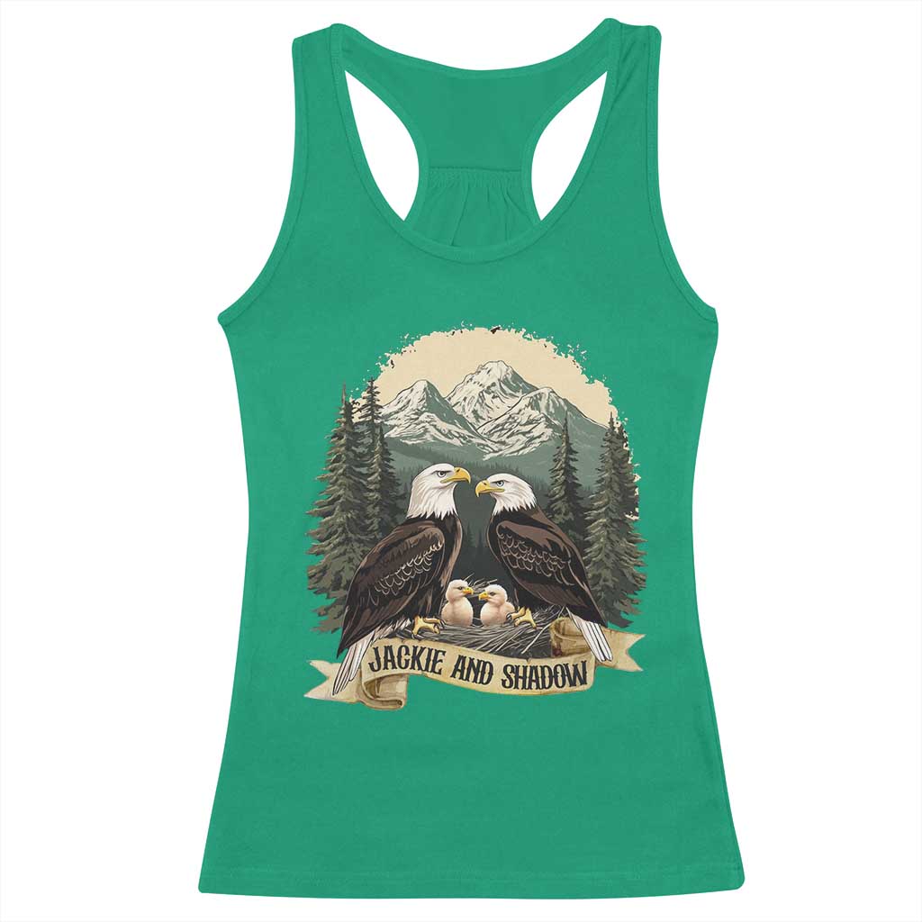 Funny Jackie And Shadow Eagle Family Matching Racerback Tank Top Eagle Lover TS11 Irish Green Print Your Wear