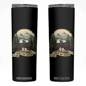 Funny Jackie And Shadow Eagle Family Matching Skinny Tumbler Eagle Lover TS11 Black Print Your Wear