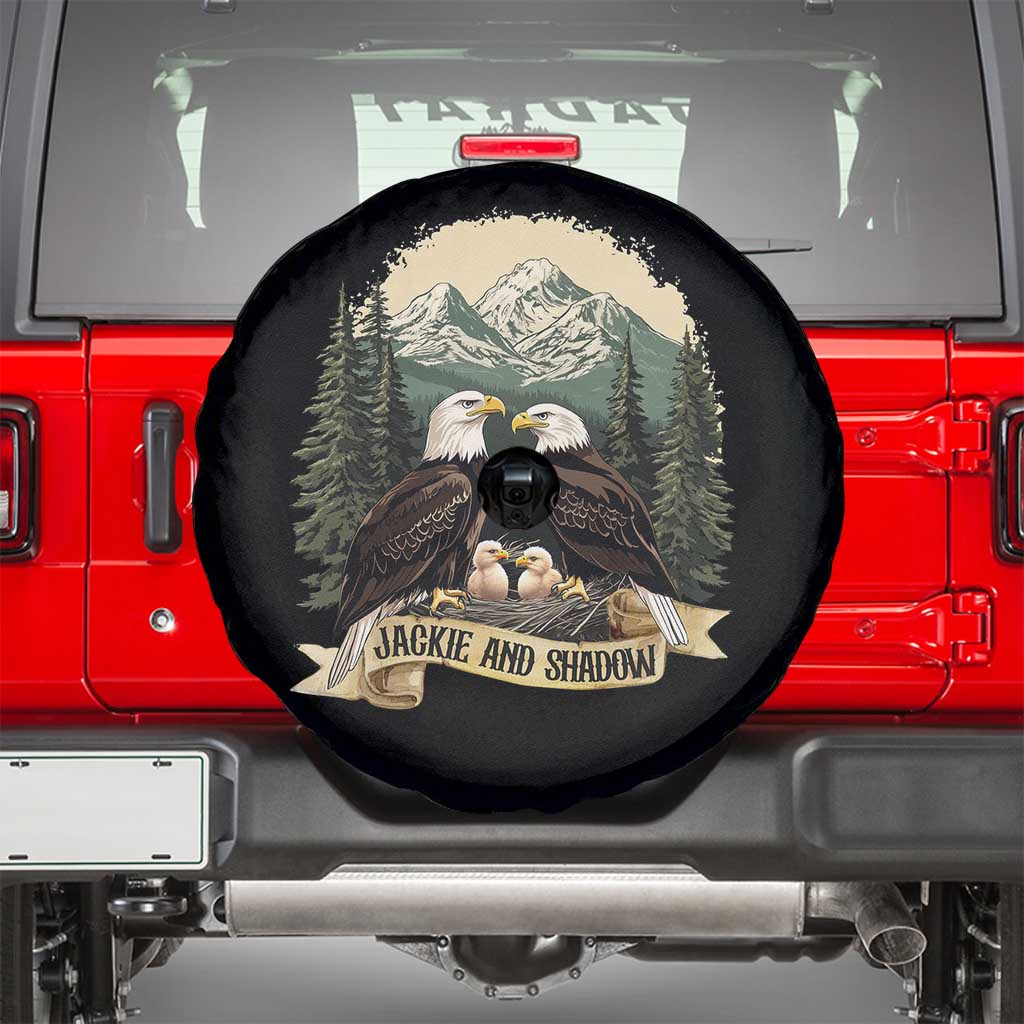 Funny Jackie And Shadow Eagle Family Matching Spare Tire Cover Eagle Lover TS11 Black Print Your Wear