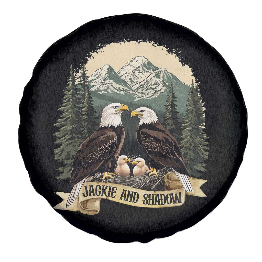 Funny Jackie And Shadow Eagle Family Matching Spare Tire Cover Eagle Lover TS11 Print Your Wear