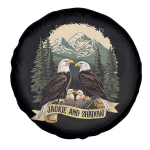 Funny Jackie And Shadow Eagle Family Matching Spare Tire Cover Eagle Lover TS11 Print Your Wear