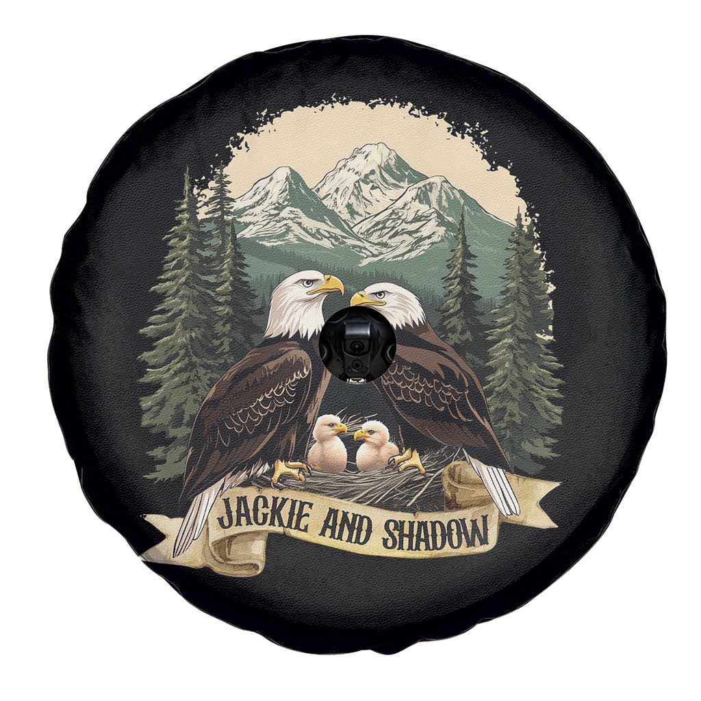 Funny Jackie And Shadow Eagle Family Matching Spare Tire Cover Eagle Lover TS11 Print Your Wear