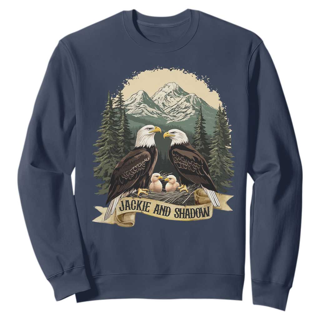 Funny Jackie And Shadow Eagle Family Matching Sweatshirt Eagle Lover TS11 Navy Print Your Wear