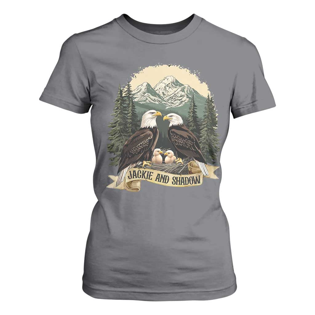 Funny Jackie And Shadow Eagle Family Matching T Shirt For Women Eagle Lover TS11 Charcoal Print Your Wear