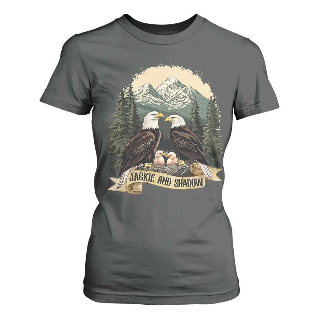 Funny Jackie And Shadow Eagle Family Matching T Shirt For Women Eagle Lover TS11 Dark Heather Print Your Wear