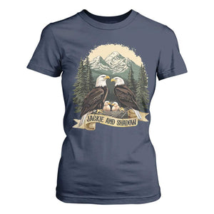 Funny Jackie And Shadow Eagle Family Matching T Shirt For Women Eagle Lover TS11 Navy Print Your Wear