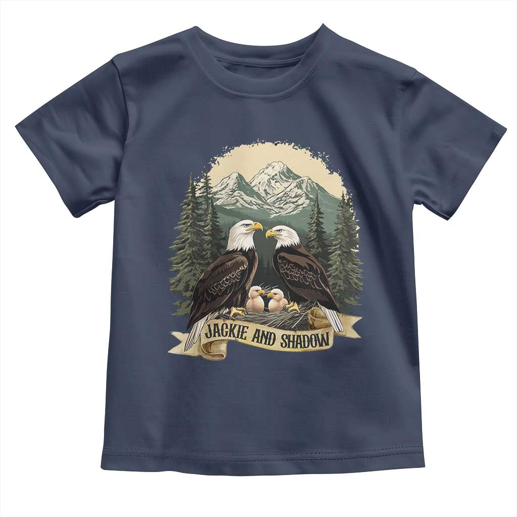 Funny Jackie And Shadow Eagle Family Matching Toddler T Shirt Eagle Lover TS11 Navy Print Your Wear