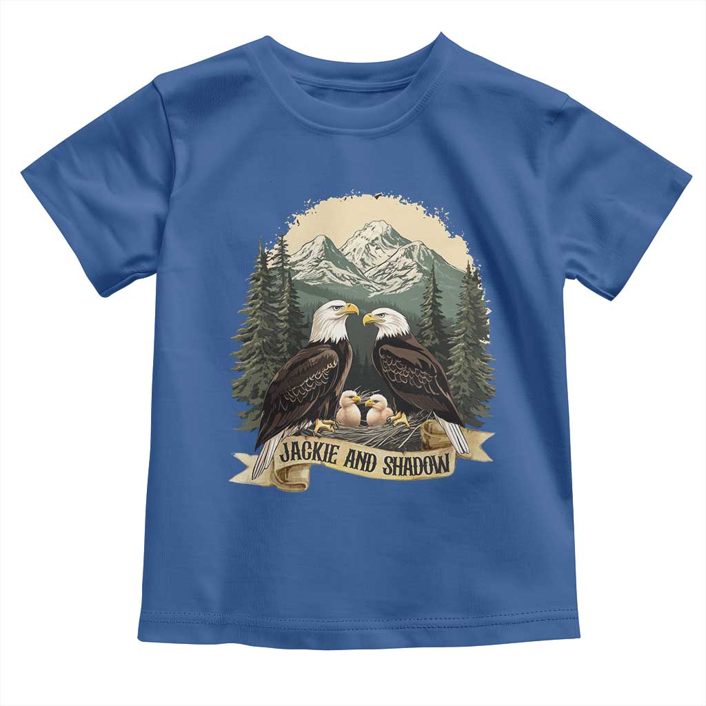 Funny Jackie And Shadow Eagle Family Matching Toddler T Shirt Eagle Lover TS11 Royal Blue Print Your Wear
