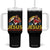 Funny Jesus Satan Meme Tumbler With Handle Has Your Back Jiu Jitsu Retro Religious Christian TS02 One Size: 40 oz Black Print Your Wear