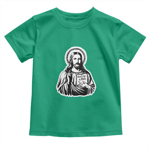 Funny Jesus Saying Toddler T Shirt Don't Be A D*ck TS02 Irish Green Print Your Wear