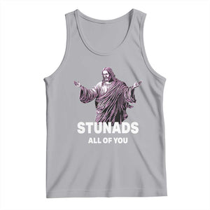 Funny Jesus Tank Top Stunads All Of You TS02 Athletic Heather Print Your Wear