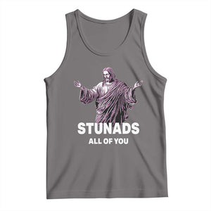 Funny Jesus Tank Top Stunads All Of You TS02 Deep Heather Print Your Wear