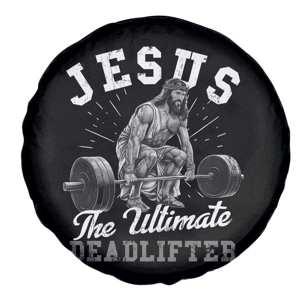 Funny Jesus The Ultimate Deadlifter Spare Tire Cover Christian Workout Gym TS11 Print Your Wear