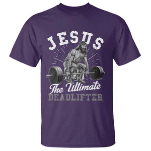 Funny Jesus The Ultimate Deadlifter T Shirt Christian Workout Gym TS11 Purple Print Your Wear