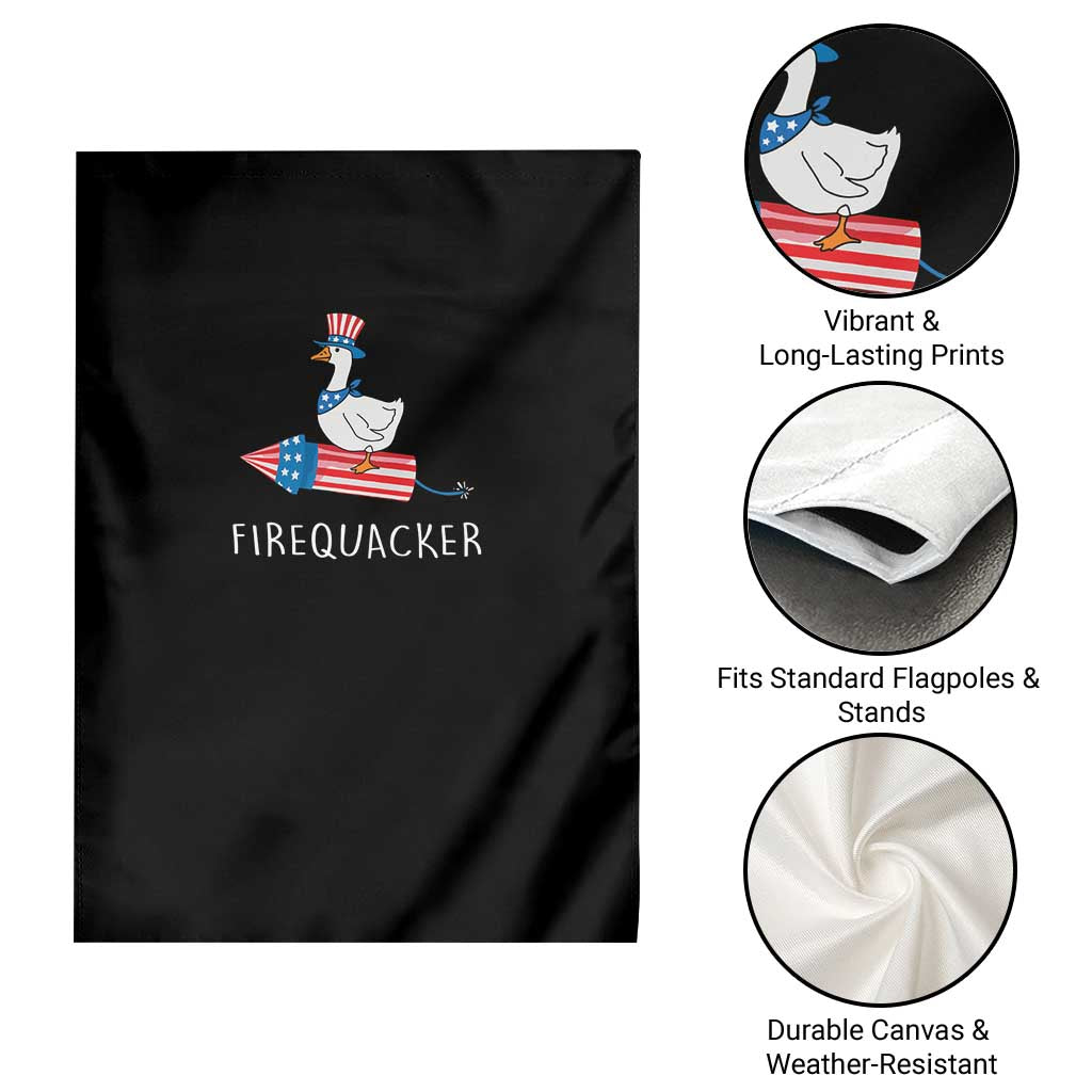 Funny July 4th Goose Garden Flag Patriotic Goose Firework Firequacker Independence Day TS10 Print Your Wear