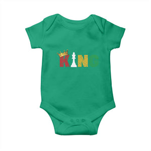 Funny Juneteenth King Baby Onesie Black Father Chess African American TS11 Irish Green Print Your Wear