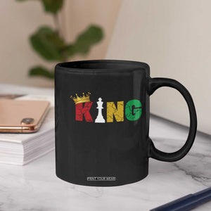Funny Juneteenth King Coffee Mug Black Father Chess African American TS11 Print Your Wear