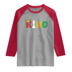 Funny Juneteenth King Raglan Shirt Black Father Chess African American TS11 Sport Gray Red Print Your Wear