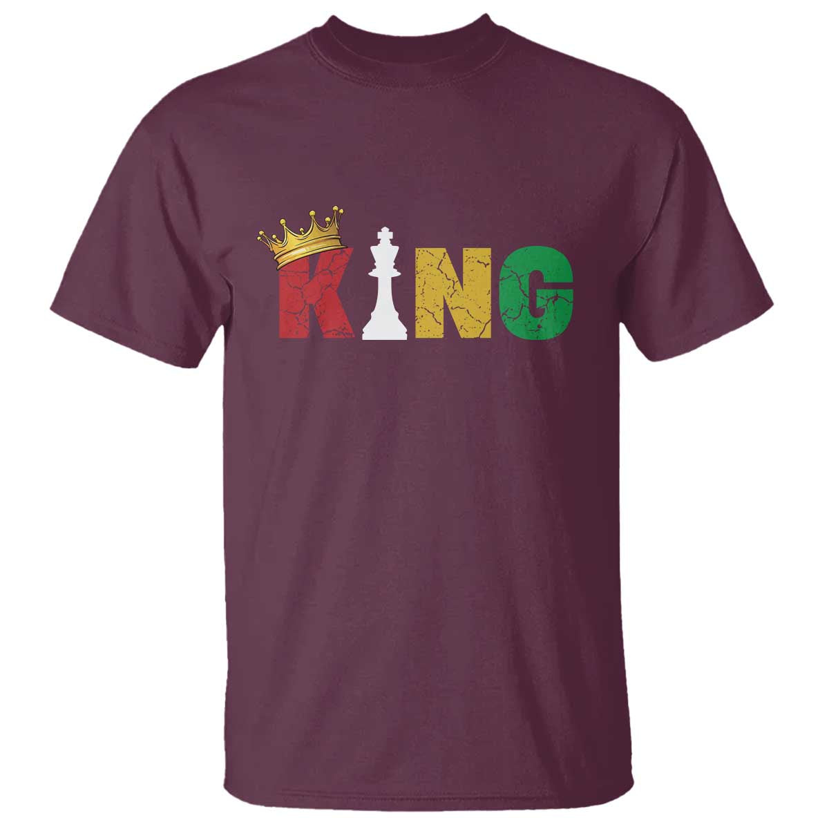 Funny Juneteenth King T Shirt Black Father Chess African American TS11 Maroon Print Your Wear