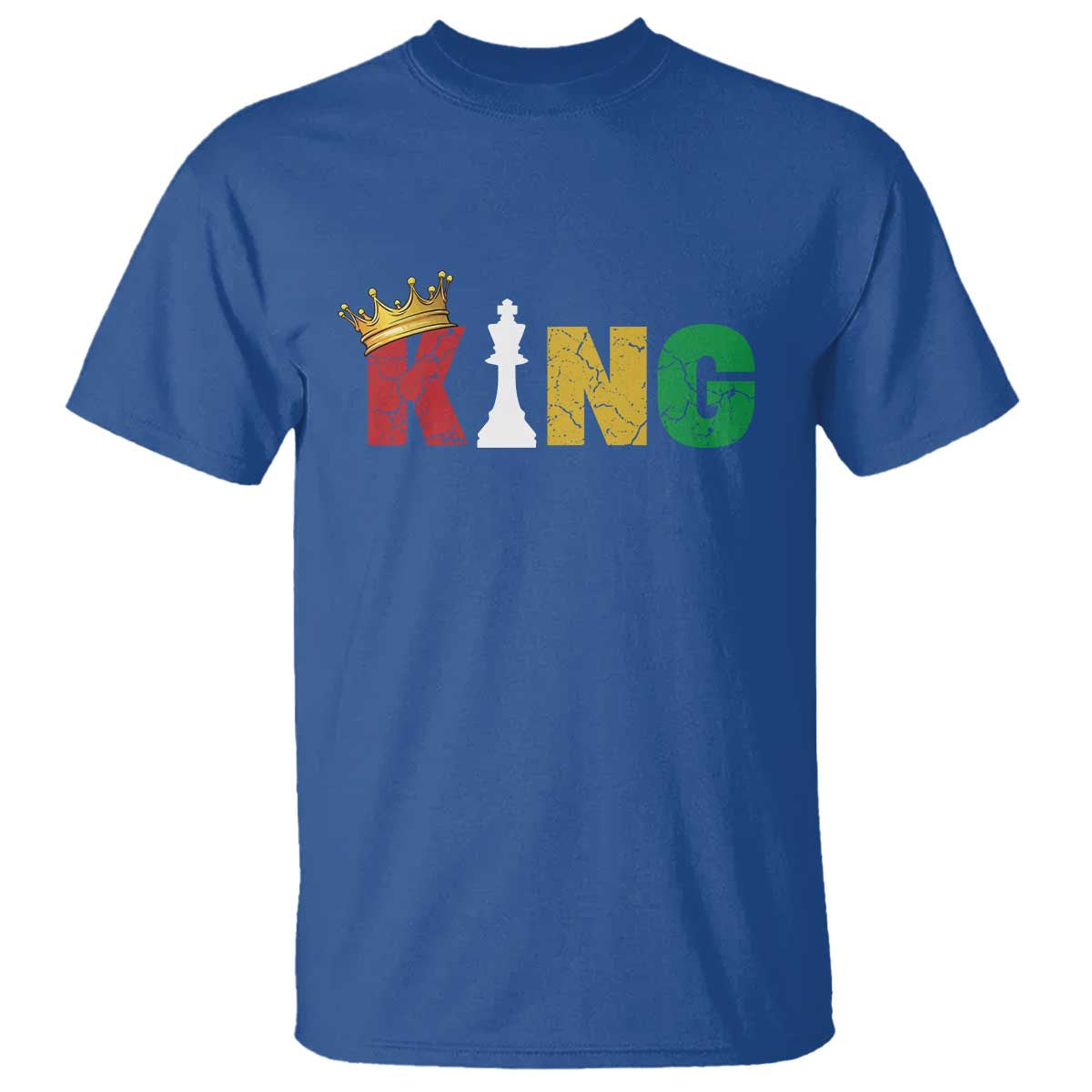 Funny Juneteenth King T Shirt Black Father Chess African American TS11 Royal Blue Print Your Wear