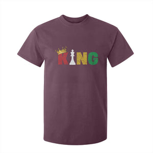 Funny Juneteenth King T Shirt For Kid Black Father Chess African American TS11 Maroon Print Your Wear