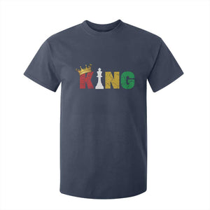 Funny Juneteenth King T Shirt For Kid Black Father Chess African American TS11 Navy Print Your Wear