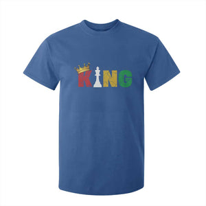 Funny Juneteenth King T Shirt For Kid Black Father Chess African American TS11 Royal Blue Print Your Wear