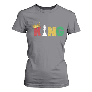 Funny Juneteenth King T Shirt For Women Black Father Chess African American TS11 Charcoal Print Your Wear