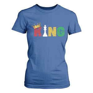 Funny Juneteenth King T Shirt For Women Black Father Chess African American TS11 Royal Blue Print Your Wear