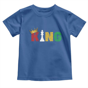 Funny Juneteenth King Toddler T Shirt Black Father Chess African American TS11 Royal Blue Print Your Wear
