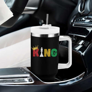 Funny Juneteenth King Tumbler With Handle Black Father Chess African American TS11 Print Your Wear