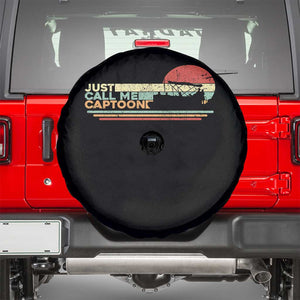 Funny Just Call Me Captoon Spare Tire Cover Pontoon Boat Captain TS11 Black Print Your Wear