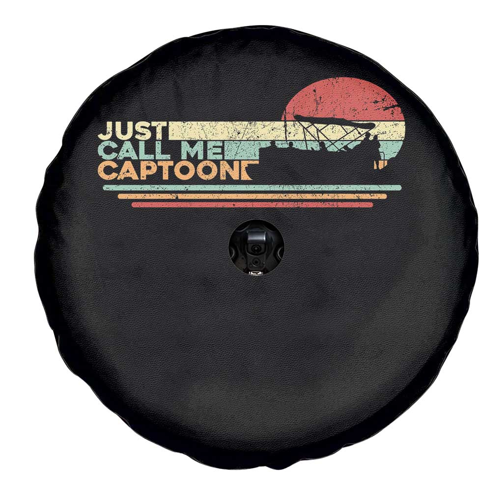 Funny Just Call Me Captoon Spare Tire Cover Pontoon Boat Captain TS11 Print Your Wear