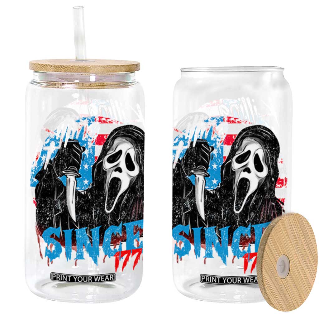 Funny Killing It Since 1776 Glass Can Horror Movie 4th Of July USA Ghost TS11 Black Print Your Wear