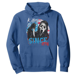 Funny Killing It Since 1776 Hoodie Horror Movie 4th Of July USA Ghost TS11 Royal Blue Print Your Wear