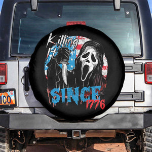 Funny Killing It Since 1776 Spare Tire Cover Horror Movie 4th Of July USA Ghost TS11 No hole Black Print Your Wear