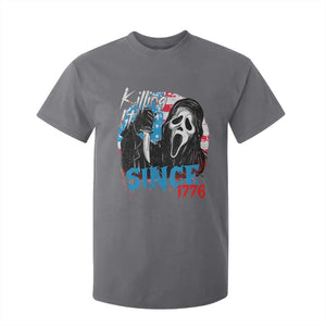 Funny Killing It Since 1776 T Shirt For Kid Horror Movie 4th Of July USA Ghost TS11 Charcoal Print Your Wear