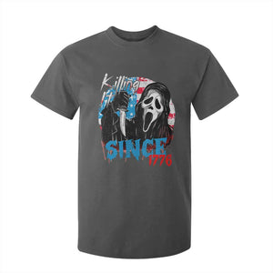 Funny Killing It Since 1776 T Shirt For Kid Horror Movie 4th Of July USA Ghost TS11 Dark Heather Print Your Wear