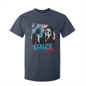 Funny Killing It Since 1776 T Shirt For Kid Horror Movie 4th Of July USA Ghost TS11 Navy Print Your Wear