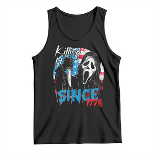Funny Killing It Since 1776 Tank Top Horror Movie 4th Of July USA Ghost TS11 Black Print Your Wear