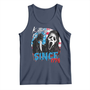Funny Killing It Since 1776 Tank Top Horror Movie 4th Of July USA Ghost TS11 Navy Print Your Wear