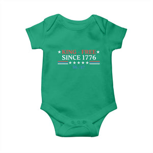 Funny King Free Since 1776 8647 Baby Onesie TS11 Irish Green Print Your Wear