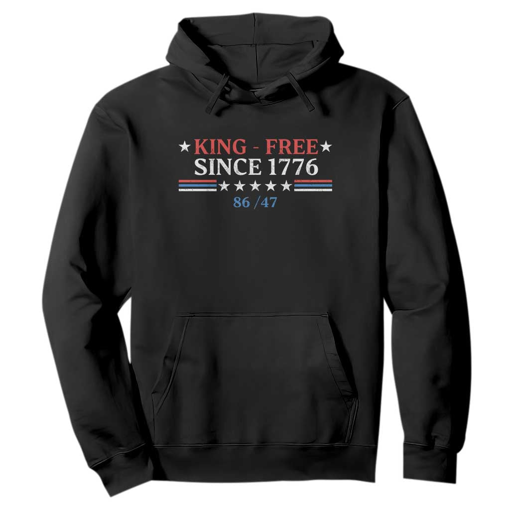 Funny King Free Since 1776 8647 Hoodie TS11 Black Print Your Wear