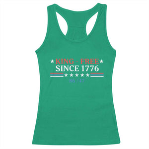 Funny King Free Since 1776 8647 Racerback Tank Top TS11 Irish Green Print Your Wear